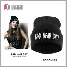 2015 Moda Beanie Hat Hiphop Acrílico malha Cap (SNZZM002)
